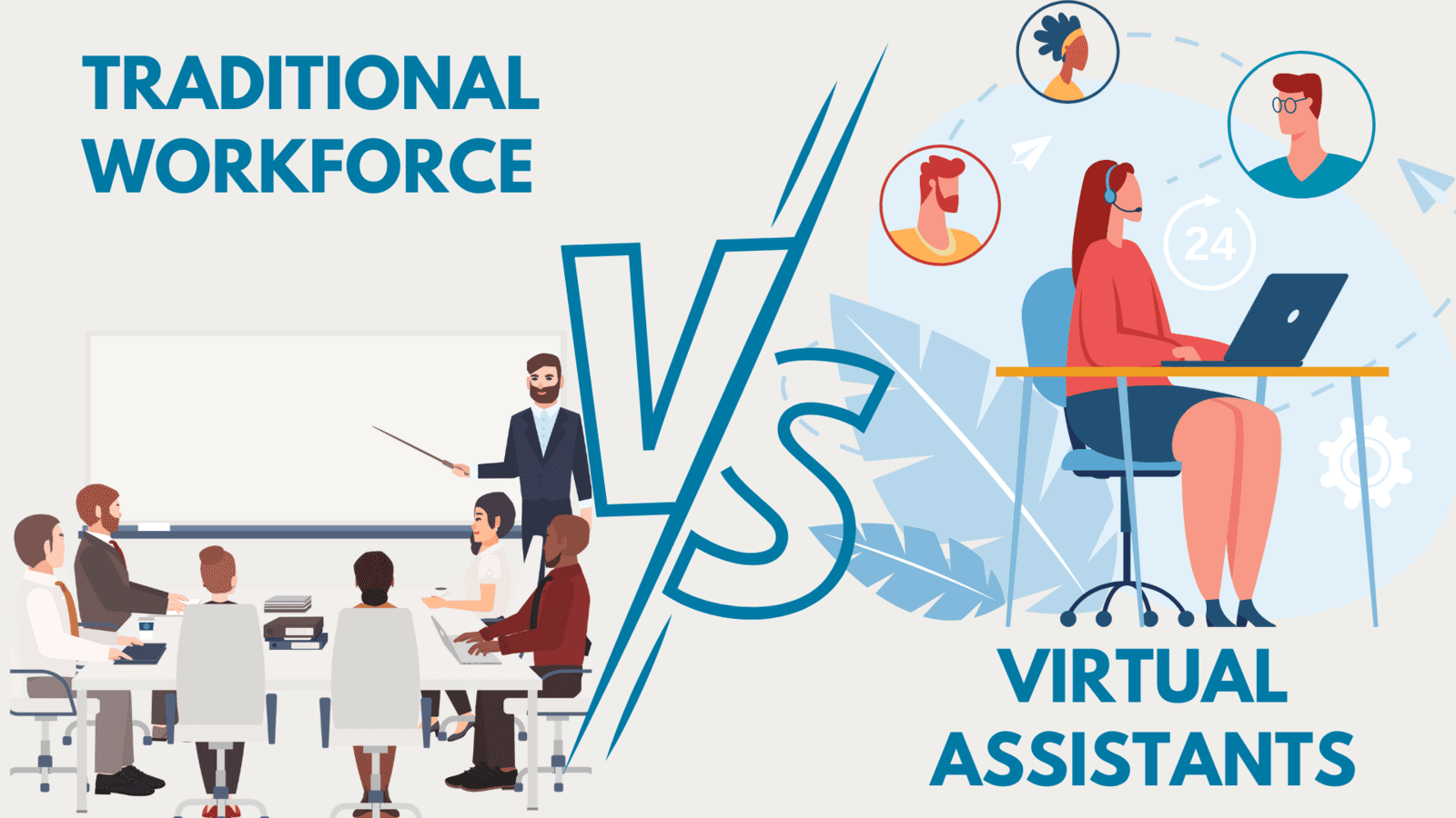 Cost of a Virtual Assistants vs. Traditional Workforce